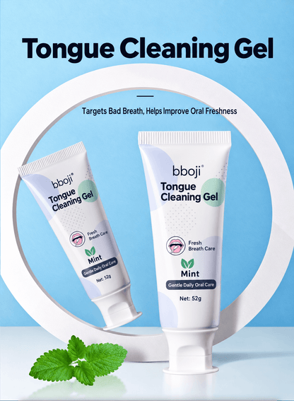 Tongue Cleaning Gel with Scraper for Fresh Breath – bboji Oral Care