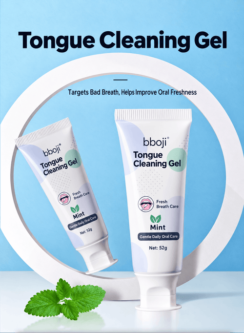Tongue Cleaning Gel with Scraper for Fresh Breath – bboji Oral Care